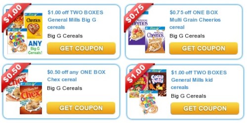 Coupons.com: Lots of New Cereal Coupons = General Mills Cereal Only $1.25 at Walgreens