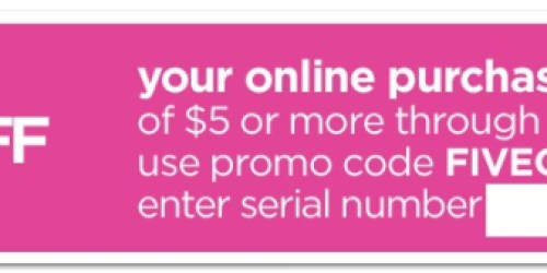 JCPenney: Check Your Email for a $5 Off $5 Online Purchase Code (Expires Today)