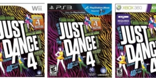 Amazon: Just Dance 4 for Nintendo Wii, Playstation 3 or Xbox 360 Only $19.99 (Reg. $39.99-$49.99!)