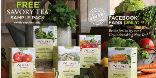 FREE Numi Organic Tea Savory Sample Pack (1st 5,000!)