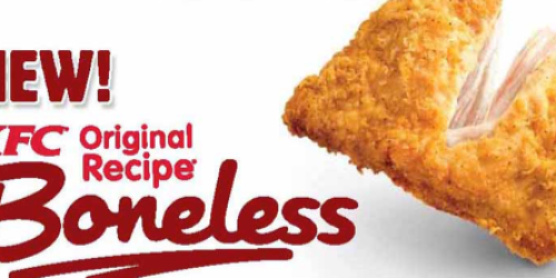 FREE KFC Original Recipe Boneless Chicken Sample 2PM-4PM (1st 100 Guests!)