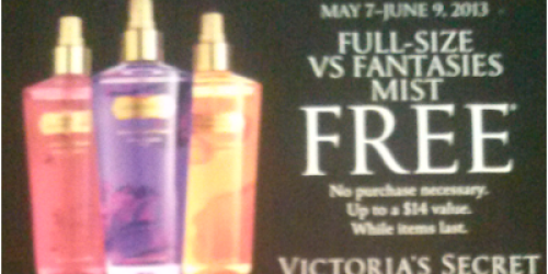 Victoria’s Secret: Free Full-Size VS Fantasies Mist, $10 Off Bra, & Free Beach Towel Coupons (Check Your Mailbox!)