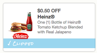 Rare $0.50/1 Heinz Tomato Ketchup Blended with Real Jalapeno Coupon