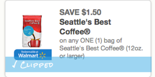 High Value $1.50/1 Seattle’s Best Coffee Coupon (+ Walmart Deal Scenario)