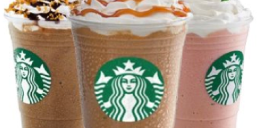 Starbucks: Half Price Frappuccino Blended Beverages From 3-5PM (Last Day!)