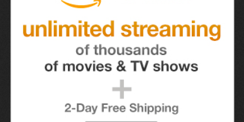 30-Day Free Trial of Amazon Prime = Unlimited Instant Streaming, Free 2-Day Shipping & More