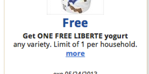 Kroger: FREE Liberte Yogurt eCoupon (Load Coupon Today!)
