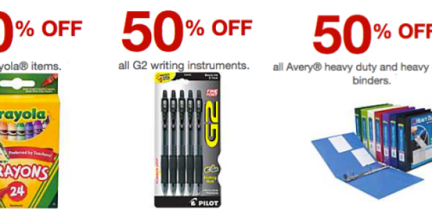 Staples: 50% Off Crayola Items, 50% Off Avery Binders + More (In-Store Only Thru May 11th)
