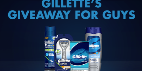 Gillette’s Giveaway for Guys: Win Free “Guy Stuff”