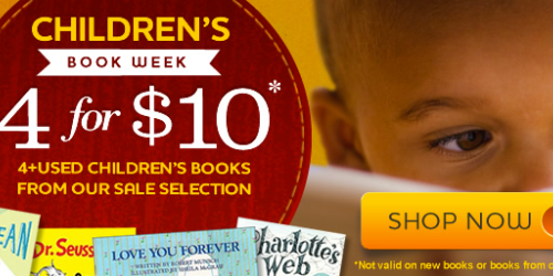 Better World Books: Used Children’s Books Only $2.50 Each Shipped (Ends Tomorrow!)