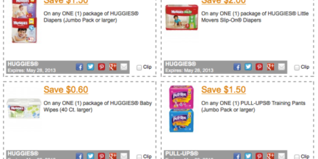 4 High Value Huggies Coupons (Still Available) = Great Deals at Walgreens, CVS and Rite Aid