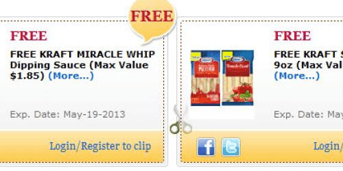 Commissary Shoppers: Free Kraft Miracle Whip Dipping Sauce & Free Kraft String Cheese (Military Members Only)