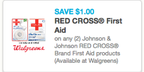 New $1/2 Johnson & Johnson Red Cross First Aid Products Coupon + Walgreens Scenario (Thru 5/18)