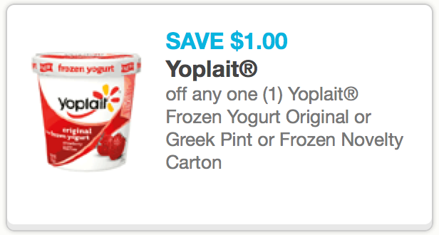 New $1/1 Yoplait Frozen Yogurt Coupon = Only $1 98 at Walmart