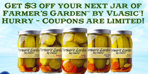 High-Value $3/1 Jar of Vlasic Farmer’s Garden Pickles (Facebook)