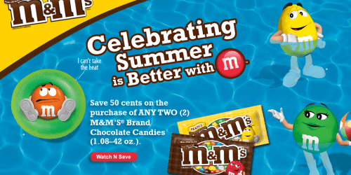 New $0.50/2 M&M’s Chocolate Candies CVS Store Coupon = Great Current & Upcoming Deals