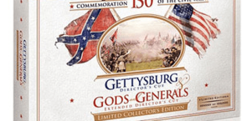 Amazon: Gettysburg & Gods and Generals Director’s Cut Limited Collector’s Edition Set Only $33.99 Shipped (Reg. $84.99!)
