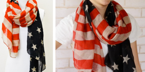 Cents of Style: American Flag Print Scarf Only $15 Shipped (Regularly $30!)