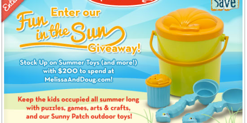 Giveaway: Two Readers Win a $200 Melissa & Doug Gift Certificate (+ 2 Readers Win $50 Certificates)