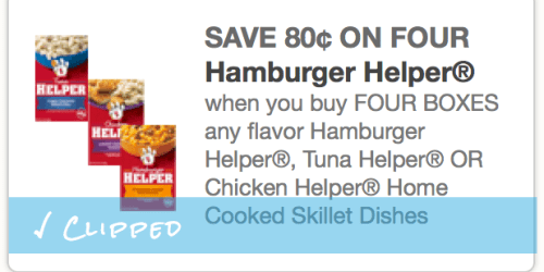 Rare $0.80/4 Hamburger, Tuna or Chicken Helper Coupon = Only $0.80 Per Box at Target