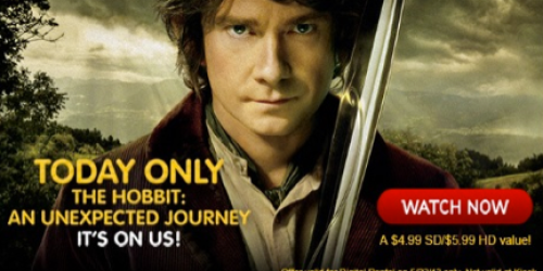 Redbox Instant by Verizon: Free Digital Rental of The Hobbit (Today Only)