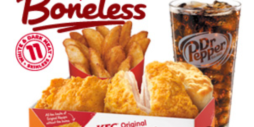 KFC: 2-Piece Original Recipe Boneless Combo Meals Only $2.50 Each