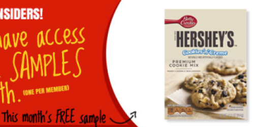 FREE Sample of Hershey’s Cookies & Creme Cookie Mix (1st 10,000 Betty Crocker Members!)