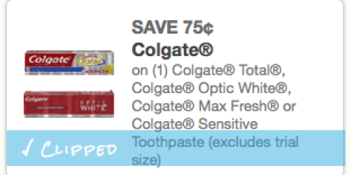 Rare $0.75/1 Colgate Toothpaste Coupon (Back Again!) = Toothpaste Only $0.25 at Dollar Tree