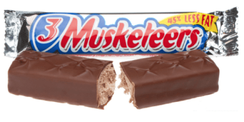 Rare $0.50/2 3 Musketeers Bars Coupon (Available Again!) = Only $0.13 at CVS (Starting 5/26)