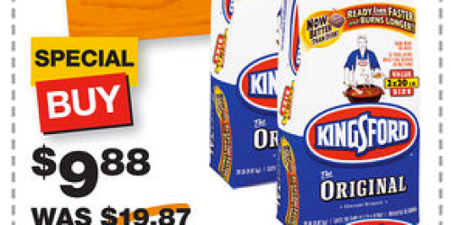 *HOT* Home Depot: 2-Pack Kingsford Briquets 20lb Bags Only $9.88 Total (+ FREE Store Pick-Up)