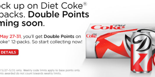 My Coke Rewards: Earn Double Points on Diet Coke Fridge 12 Packs (Valid May 27th-31st)