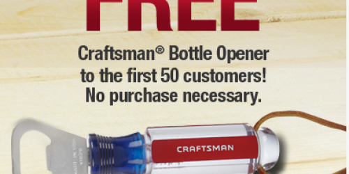 Ace Hardware: FREE Craftsman Bottle Opener on June 1st (First 50 Customers Per Store!)