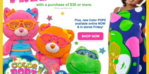 Build-A-Bear.com: $5 Off $25 Purchase + FREE Beach Towel with $30 Orders = Great Deals