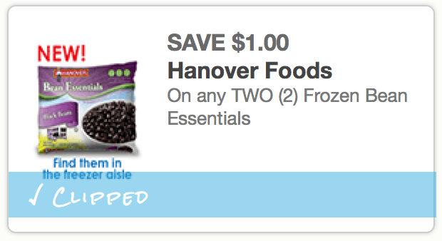 New &amp; Rare $1/2 Hanover Foods Frozen Bean Essentials Coupon = Only $0. ...
