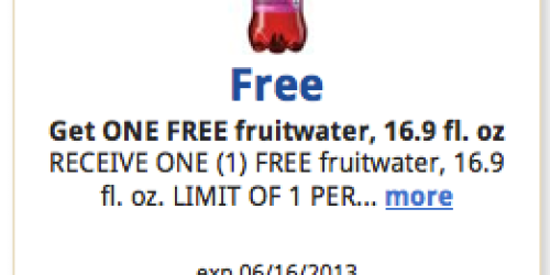 Kroger & Affiliates: FREE Fruitwater eCoupon (Must Load Coupon Today!)