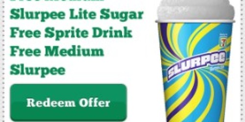 7-Eleven: FREE Medium Slurpee Lite Sugar Free Sprite Drink (Mobile App Users Only)