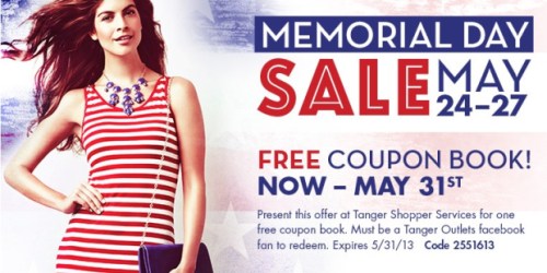 Tanger Outlets: FREE Coupon Booklet (Facebook)
