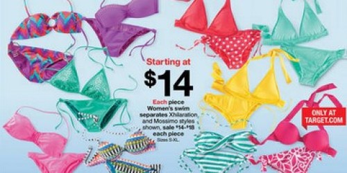 Target: Women’s Mossimo Swim Separates as Low as Only $7.88 Each Through May 25th