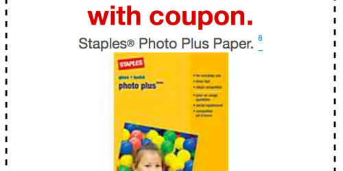 Staples: FREE Staples Photo Paper (After Easy Rebate) + More