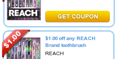 *HOT* Reach Toothbrush Coupons = Better than FREE at Walgreens + CVS Deal (Starting 6/16)