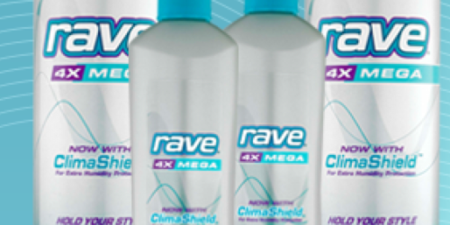FREE Full-Size Rave 4X Mega Hold Hairspray at Noon PT – 1st 200 Only (Facebook)
