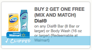 Buy 2 Get 1 Free Dial Bar or Body Wash Coupon (Reset ...