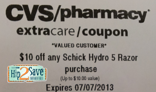 schick hydro 5 coupon