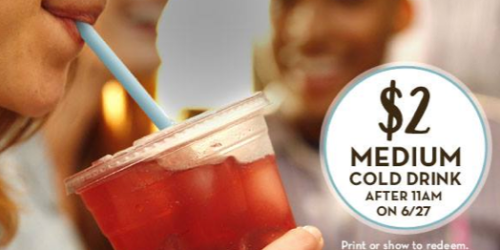 Caribou Coffee: Medium Sized Cold Drink Only $2 (Today Only After 11 AM)