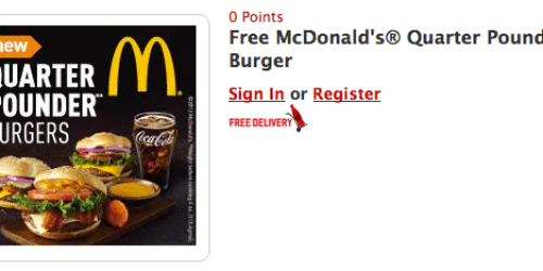 My Coke Rewards: Free McDonald’s Quarter Pounder Coupon (Regularly 50 Points!)
