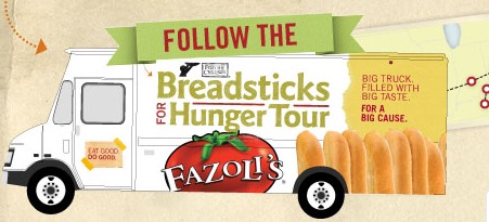 Fazoli's Breadsticks for Hunger Tour: Free Breadsticks, Coupons ...