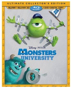 Amazon: Pre-Order Monsters University (3D Blu-ray + Blu-ray + DVD ...