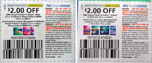 High Value 2 1 Tampax And 2 1 Always Coupons In Tomorrow s P G Insert High Value 2 1 Tampax And 2 1 Always Coupons In Tomorrow s P G Insert