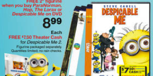 Target: Despicable Me DVD Only $8.99 (Includes Free Figurine and $7.50 Fandango Cash) + More
