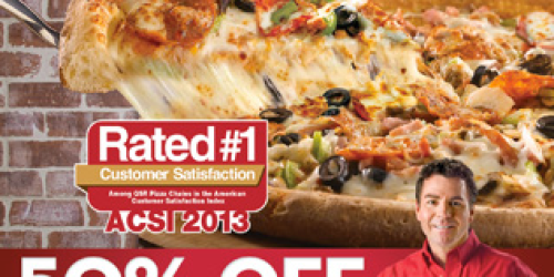 Papa John’s: 50% Off Large Pizza (Thru 7/21) + Large 1-Topping Pizza Only 15 Reward Points (Thru 7/25)